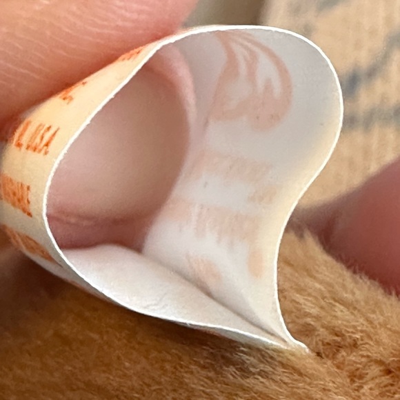 Ty Beanie Baby 1993 Cubbie The Bear PVC PELLETS, With Tag ERRORS RARE - Picture 8 of 11